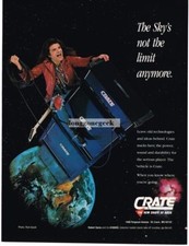 1991 Crate Amplifiers Amps Speakers Robert Sarzo Vintage Ad 