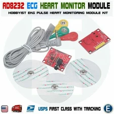 ECG module AD8232 EKG pulse heart  Monitoring Arduino Compatible Sensor Kit USA