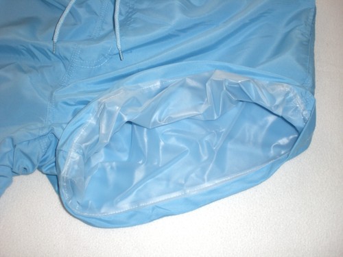 NEU PVC COTTON DOPPEL BADEHOSE SHORTS & INNEN EXTRA SOFT PVC SWIM PANTS XXL - Picture 8 of 12