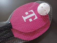 New T-Mobile Tuesday Pink Pickleball 2 Paddles Ball Set