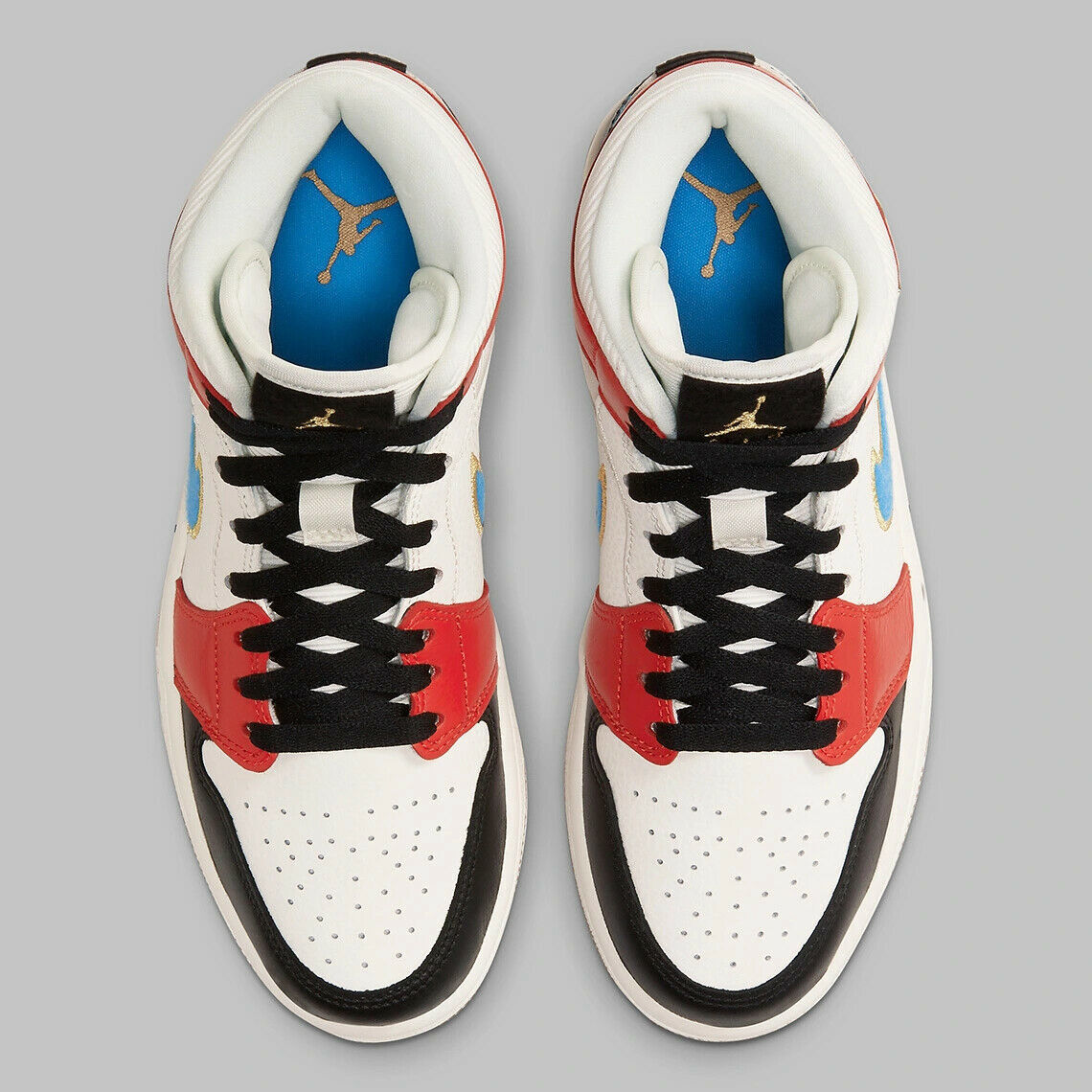 NEW Air Jordan 1 Mid SE Women's Sz 6.5 Sail/LT Photo Blue