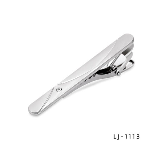 Men Metal Silver Color Tie Clip For Wedding Necktie Clasp Clip Gentleman # - Picture 9 of 18