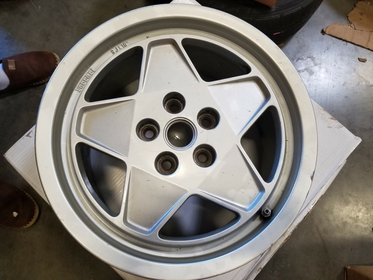 FERRARI TESTAROSSA OEM FACTORY GENUINE 1 (ONE) SINGLE FRONT 8x16