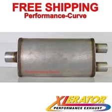 Xlerator Performance Muffler Stainless Steel 2.5 / 2.25 C/D 4x9 Oval - XS2258
