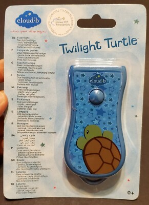 Cloud-b Twilight Turtle Blue Child's Flashlight - Sealed New