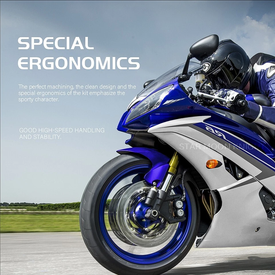 Вилочный руль 50 мм для Kawasaki Ninja ZX6R/ZX636/ZX600 ZX14 ZX10R с зажимом - Изображение 3 из 4