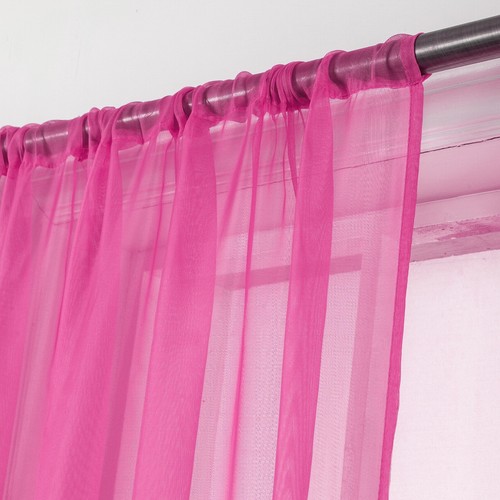 Set of (Two) 2 Sheer Curtain Panels - Window Panels in Many Sizes and Colors - Picture 108 of 109