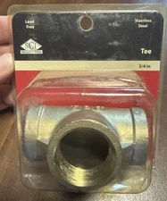Smith-Cooper Int. 3/4" Tee Pipe Fitting Stainless Steel Female Thread 3 Way
