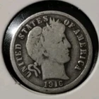 1916 Barber Dime