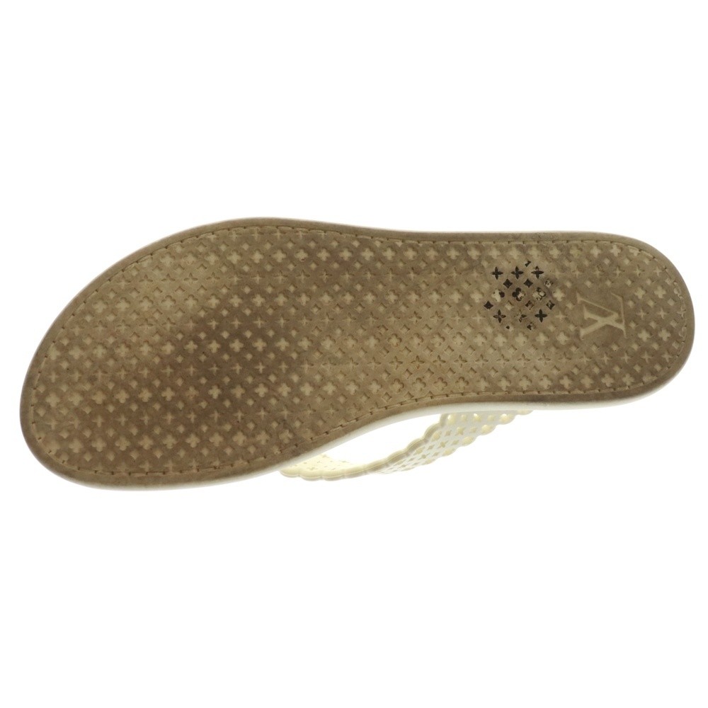 Louis Vuitton Monogram Thong Sandals White Size 36 US About5 For Women thumbnail 11