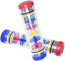 2 Pack Rain Sticks - Musical Instrument for Relaxation and Meditation