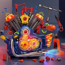 Engine Building Kit, Mechanic Toys for Motorcycle Engine , STEM Engine Model ...