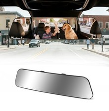 Rear View Mirror, 12 Inch Anti-glare Panoramic Rear Mirrors 12 inch Chrome