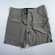 Lululemon Board Shorts Mens 34 Gray Swim Trunks Current State 7  Inseam Casual