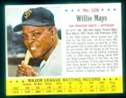 1963 JELL-O #106 WILLIE MAYS VG(CREASE)