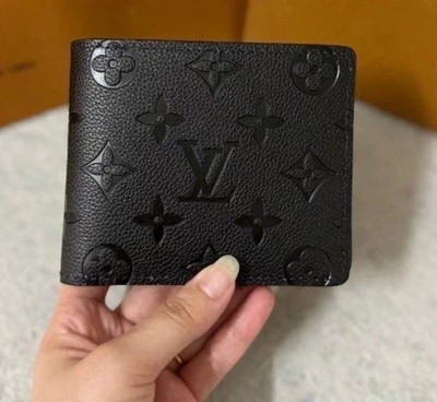 Louis Vuitton Multiple Monogram Slender Canvas Black Men s Wallet Free Shipping