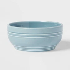 Threshold Stoneware Westfield Cereal Bowl 24oz Blue Dishwasher Microwave Safe