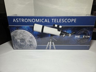 80/600 Astronomical Telescope 80mm Refractor w Tripod Beginner Stargazing NEW