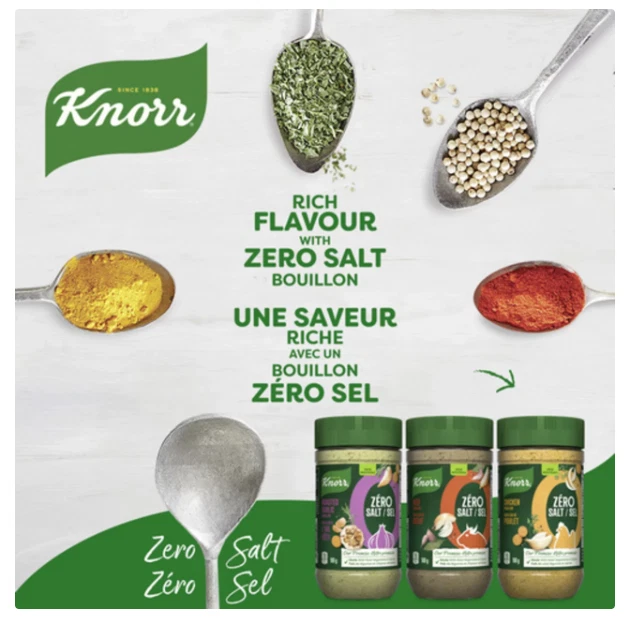 Knorr Zero Salt Bouillon Powder Chicken 160g - Изображение 2 из 4