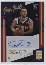 2020-21 Donruss Elite Pen Pals Red 15/49 Facundo Campazzo #PP-FCM Auto 12zw