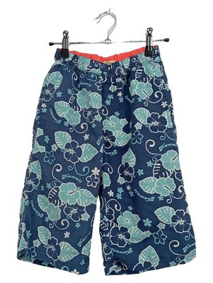 Vertbaudet Badeshorts Hawaii-Muster Blau Gr. 140 Jungen