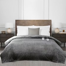 Brookstone Bedding Heated Blanket Auto Shut-O...