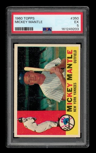 1960 Topps Set-Break #350 Mickey Mantle PSA 5 EX