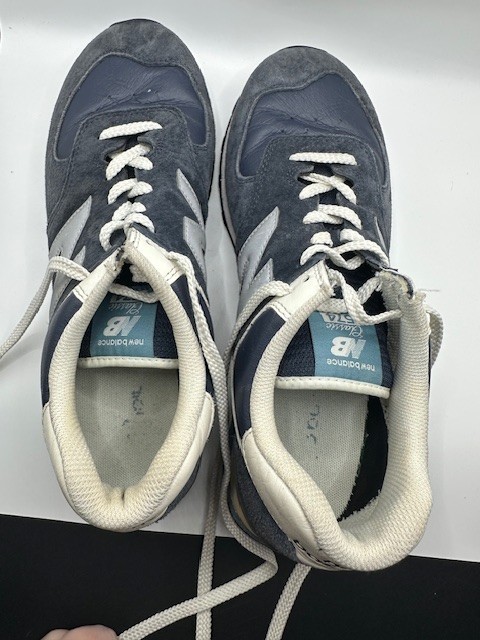 New Balance 574Mens Navy Sea Salt Lace Up Lifestyle Sneakers Shoes / Men 10.5 thumbnail 5