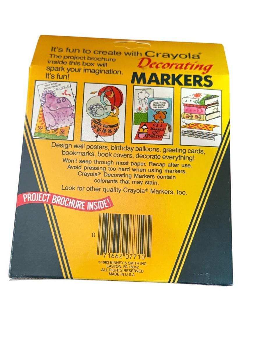 1983 Crayola Decorating Markers Movie Prop Dried Out Fern42 for