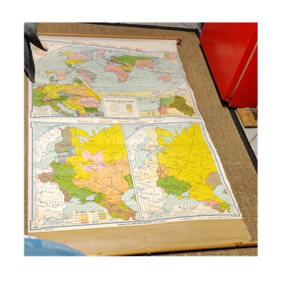 Denoyer-Geppert Social Science Map League of Nations 1920-1930 (1936)
