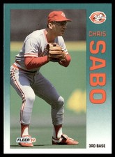 1992 Fleer Chris Sabo Cincinnati Reds #420