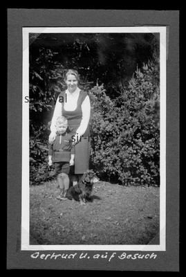 Mother Son Dachshund 1938 - Teckel Dachshund 1930s - Photo 7x11cm