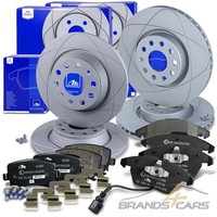 ATE Powerdisc Bremsscheiben +BelÄGe Vorne+Hinten FÜR Audi A3 Seat Skoda VW Golf