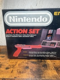 Nintendo NES, action set, in scatola nintendo enterainment system