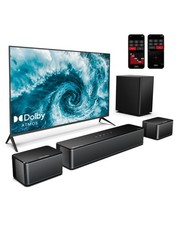 5.1 Sound Bar with Dolby Atmos, 410W Surround Sound System for TV, 3D Sound B...