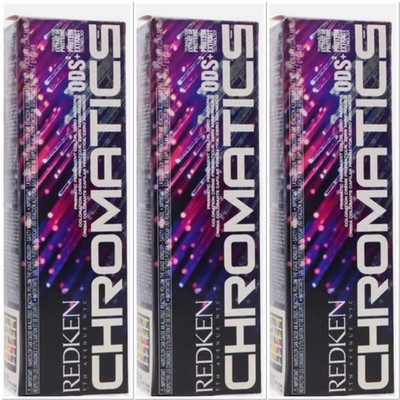 3 Redken Chromatics ODS2+ Permanent Hair Color Zero Am 2oz