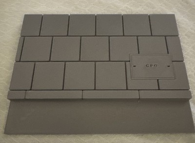FDM - Maßstab 1:16 - Pflaster/Straße No1 - Modellbau/Diorama - 19x15cm