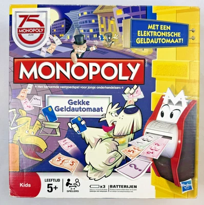 Hasbro Monopoly Der Verrückte Geldautomat Brettspiel Kinderspiel Niederländisch - Bild 1 von 4