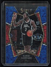 2021-22 Panini Select #193 Kawhi Leonard Blue Disco Prizms #/25 Clippers