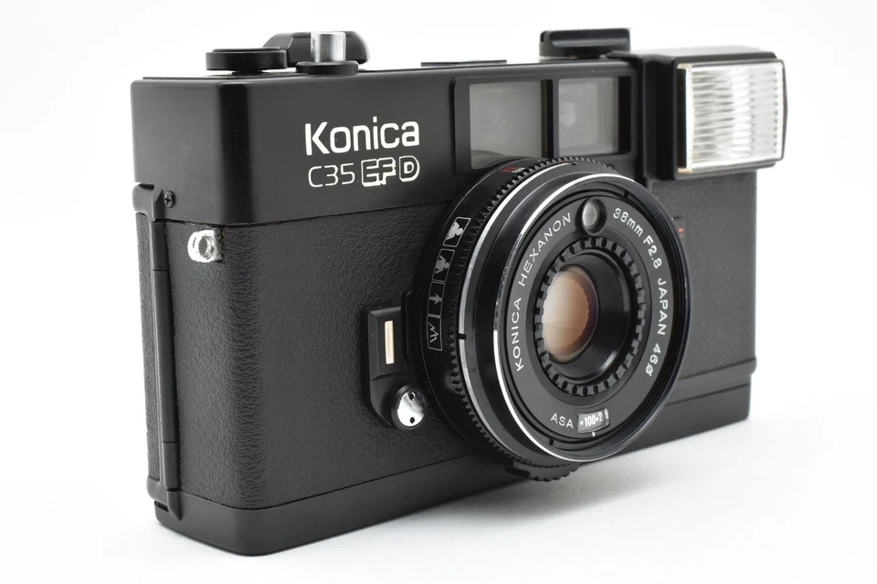 🎦【Near MINT in BOX】 Konica C35 EF D Point & Shoot 35mm Film Camera From JAPAN - Image 3 of 4