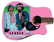 Cheech & Chong Tommy Signed 1:1 Signature Edition Graphics Photo Guitar