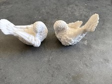 Sculptor A. SANTINI "Doves of Peace" Classic Figures Set of 2 Made in Italy. GUC