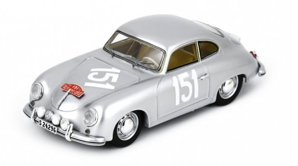 Porsche 356 miniature Spark 1/43 de collection en résine