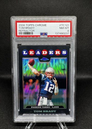 Tom Brady [Refractor] #TC121 2008 Topps Chrome card