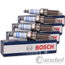 4 BOSCH Z&Uuml;NDKERZE SUPER passend f&uuml;r BMW E81 E87 3 E46 E90 5 E60 X1 E84 X3 E83 Z4