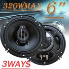 1 Pair 320 Watts 6" 3-Way Car Audio Coaxial Speakers – HiFi Premium Sound