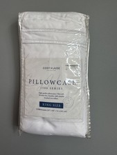 Cosy House White King Pillowcases - 1500 Series 2-Pack 
