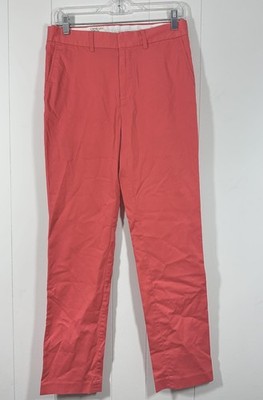 CREWCUTS Sz 16 Everyday Stretch Chino Slim Pants Flat Front Zip Fly Pink