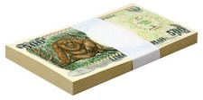 Indonesia 500 Rupiah, 1994, P-128c, UNC X 100 PCS Bundle Pack