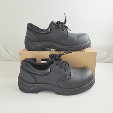 Nisbets Essentials Safety Shoes UK 7 EU 41 Boots Black Steel Toe Cap Arco Work